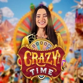 Crazy Time logo – Live Casino by Evolution at Gigaspinz Casino