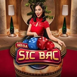 Official Live Casino logo: Mega Sic Bac by Pragmatic Play at Gigaspinz Casino
